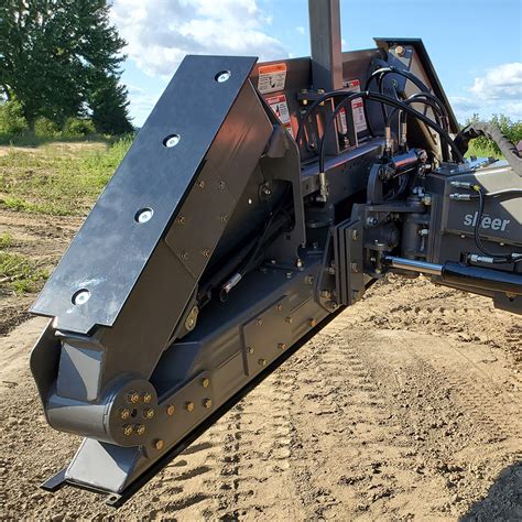 mini skid steer grading|grading bar for skid steer.